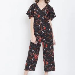 DODO & MOA Black Printed Jumpsuit-image-25