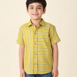 Fabindia Kids Multicolor Printed Shirt-image-12