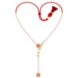 P.C. Chandra Jewellers 22k Yellow Gold Floral Embossed Design Necklace-image-58