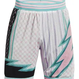 Under Armour White Regular Fit Self Pattern Sports Shorts-image-27