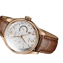 DOUBLERUN Men Dial & Leather Textured Straps Analogue Multi Function Watch H05N8017 image 5
