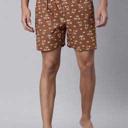 Joven Printed Pure Cotton Breathable Side Pocket Boxers 25JB1P-BE-image-20
