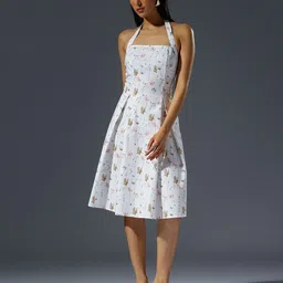 H&M Printed Halterneck Dress-image-10