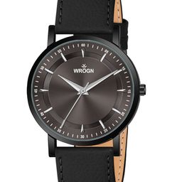 WROGN Men Dial & Leather Bracelet Style Straps Analogue Watch WRNWJ25 Set-61-image-69