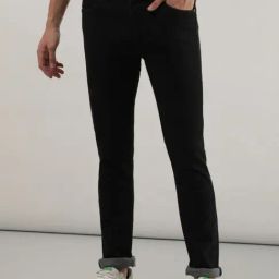 Lee Bruce Black Skinny Fit Lightly Washed Jeans-picture-16
