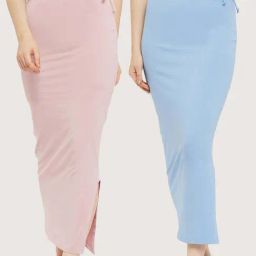Secrets By ZeroKaata Assorted Plain Saree Shapewear - Pack Of 2-image-66