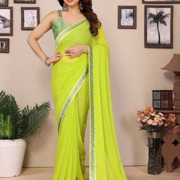 VISHNU CREATIONS Printed Saree image 4
