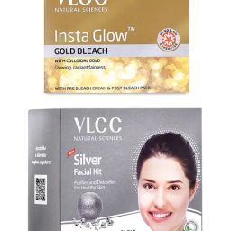 VLCC Silver Facial Kit & Insta Glow Gold Bleach Combo-52
