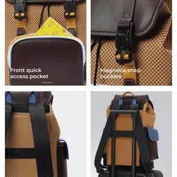 MOKOBARA Unisex Colourblocked Backpack image 3