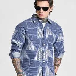 Snitch Men Relaxed Opaque Printed Casual Shirt-image-64