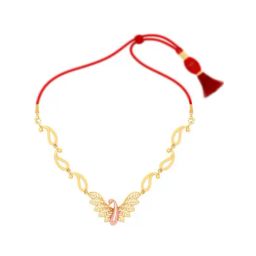 P.C. Chandra Jewellers 14k Yellow Gold Peacock Themed Enchanting Design Necklace-image-49