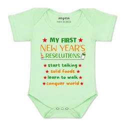 Arvesa Kids-Unisex Green Cotton Rompers-picture-31