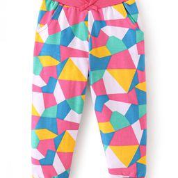 Babyhug Cotton Looper Full Length  Lounge  Pant Abstract Print - Multicolour-27