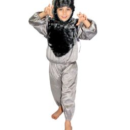 Kaku Fancy Dresses Wolf Wild Animal Theme Costume Set - Grey-image-18