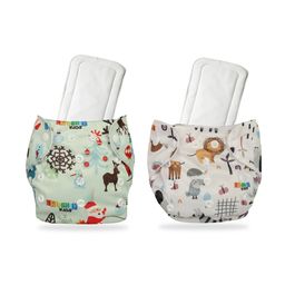 Chinmay Kids One Size Adjustable Baby Cloth Button Diaper - Washable/Reusable Nappies for Infants & Toddlers With White Insert (8 X 8 inch) Pack of 2-image-73