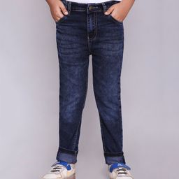 Knitting Doodles Mild Washed Jeans - Dark Blue-image-17