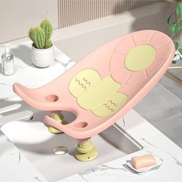 StarAndDaisy Baby Bath Seat for Newborn to 0-18 Months, Non-Slip, Adjustable, Portable, Comfortable, Hygienic Baby Bather (Pink)-image-59