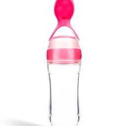 Numum Silicone Squeezy Food Feeder Spoon - Pink (Color and design may vary)-14