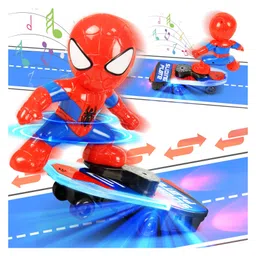 Elecart 360° Spinning Dancing Spider Robot Toy Flashing Lights, Music & Self-Righting Superhero Toy for Kids Ages 3-8 Ideal Gift for Boys & Girls-picture-10