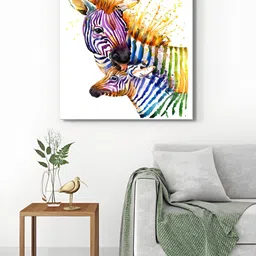 999Store Grey & Blue 1 Piece Canvas Birds and Animals Wall Paintings-image-56