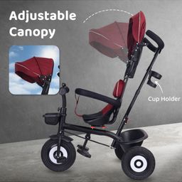 R for Rabbit Tiny Toes T40 Plus Tricycle - Maroon & Black image 4