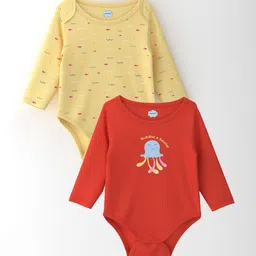 Nauti Nati Girls Pack Of 2 Cotton Printed Bodysuit-35