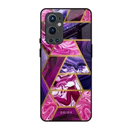 QRIOH Geometric Printed OnePlus 9 pro Back Case Mobile Accessories-picture-4