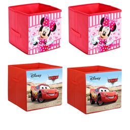 Kuber Industries Set Of 4 Printed Disney Foldable Storage Cubes With Handle image 2