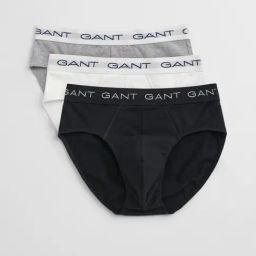 Gant Multi Cotton Blend Solid Briefs (Pack of 3)-picture-37