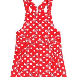 Pantaloons Junior Red Cotton Printed Dungaree-image-44