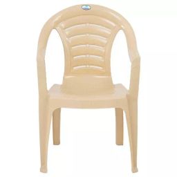 Nilkamal CHR 2123 Plastic Monobloc with Arm Chair, Marble Beige-image-54