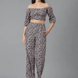 Kotty Multicolor Floral Print Co-Ord Set-35