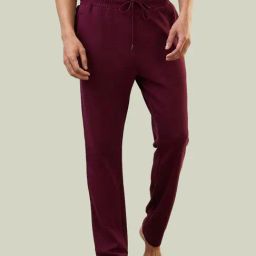SleepZ by Raymond Maroon Regular Fit Lounge Pants-image-63
