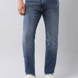 U.S. Polo Assn. Blue Cotton Slim fit Solid Jeans-image-3