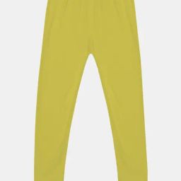 Kiddopanti Girls Green Solid Leggings-image-91