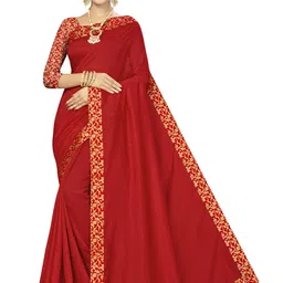 Maroosh Solid Saree-image-4