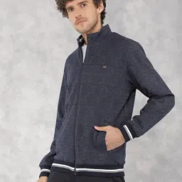 Crimsoune Club Navy Regular Fit Checks Sweatshirt-image-96
