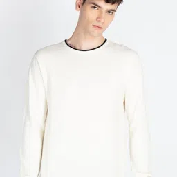 Status Quo Men Solid Cotton Pullover Sweaters-image-38