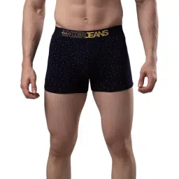 UnderJeans by Spykar Navy Printed Trunks-picture-11