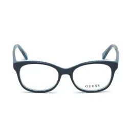 Guess Blue Beveled Unisex Eye Frames-14