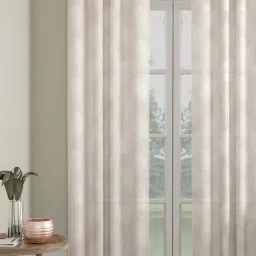 Hosta Homes Polyester Net Leaf Design 7 ft. Door Curtain 1 pc.-5