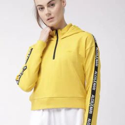 ALCIS Yellow Regular Fit Sweatshirt-image-21