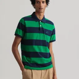 GANT Green Cotton Polo T-Shirt-image-44