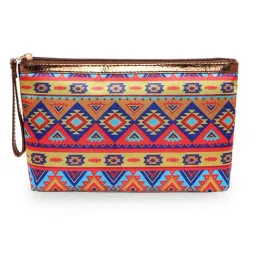 Sabhyata Aztec Multicolor Printed Small Wristlet-23
