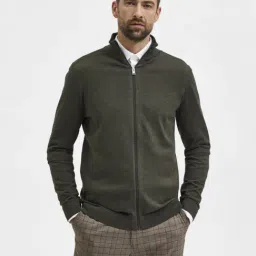 Selected Homme Forest Night Cotton Regular Fit Self Pattern Sweatshirt-picture-13