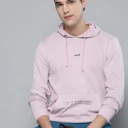 ALCIS Pink Regular Fit Hooded Sweatshirt-picture-29