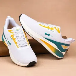 Campus Men's Kripto White Running Shoes-20