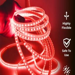 SPARK WORLD Red Plastic LED Rope Light image 3