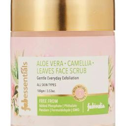 Fabessentials Aloe Vera, Camellia & Leaves Face Scrub - 100 gm-image-69