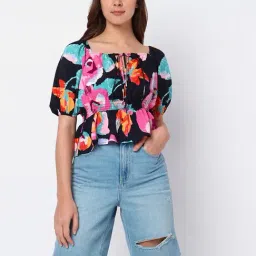 Vero Moda Multicolor Floral Print Crop Top-picture-18
